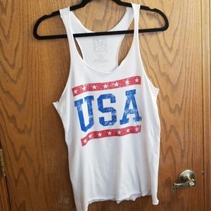 White USA top